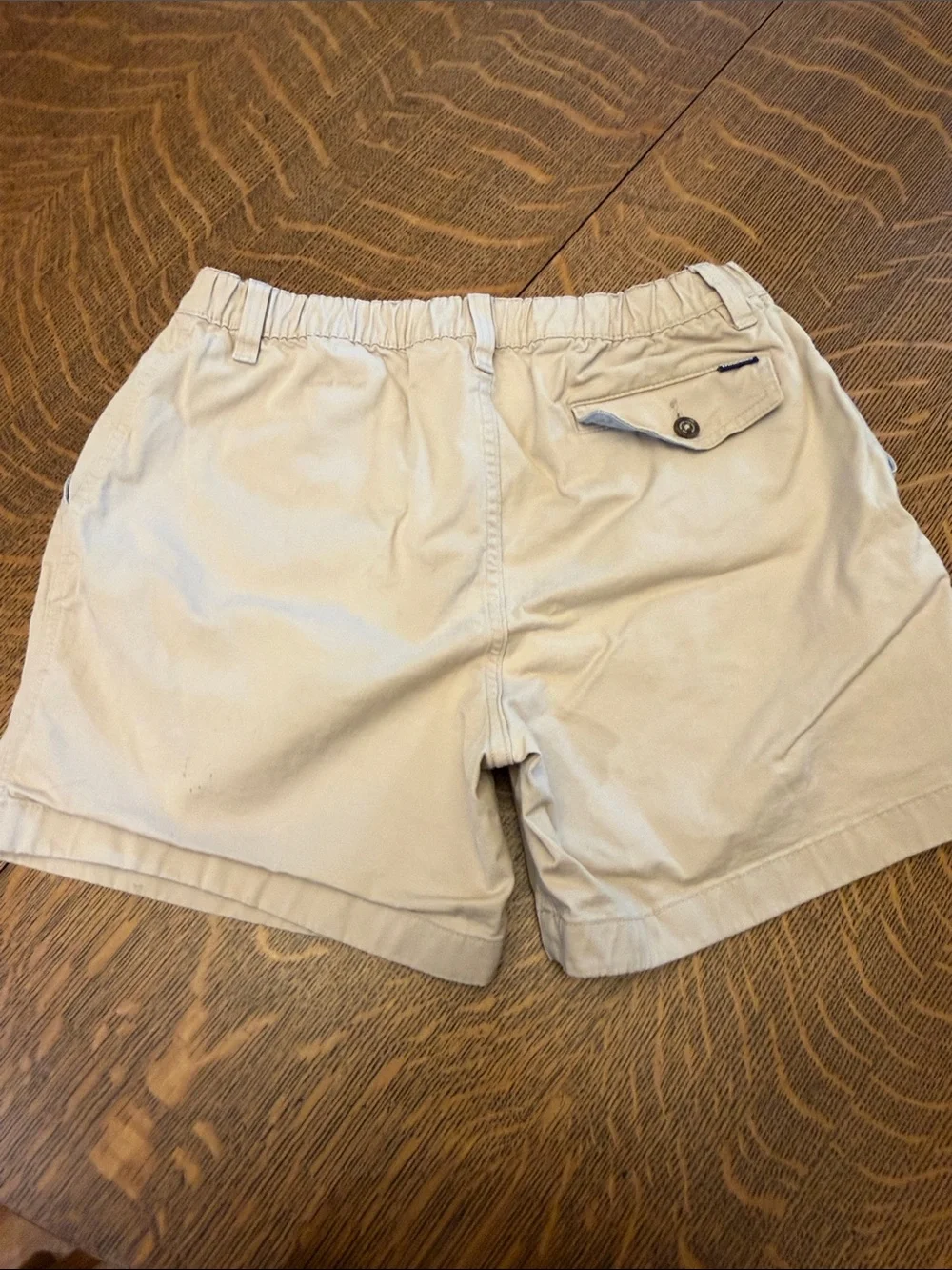 chubbies Men's Light Beige Flat-Front Shorts